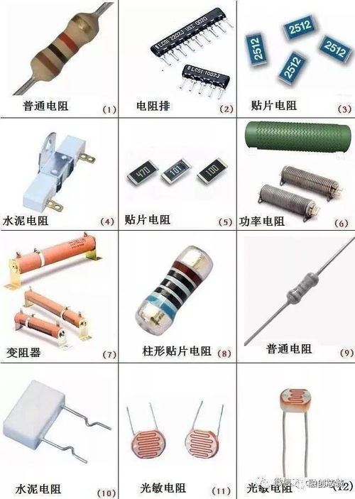 最全 电子元器件图片 名称 符号图形对照